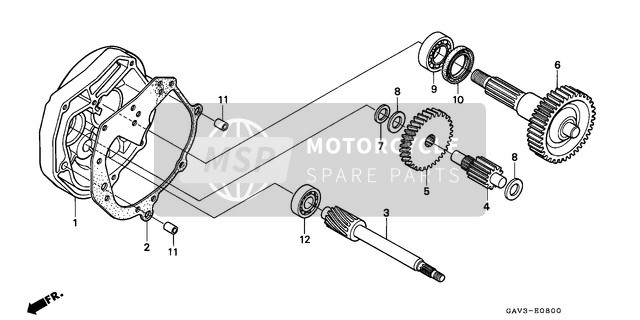 Honda SJ50 1996 Transmission pour un 1996 Honda SJ50